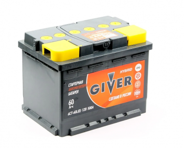 АКБ  GIVER HYBRID 6CT-60.0 (пр.)