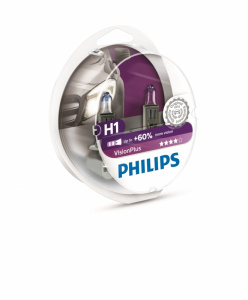 PHILIPS а/лампа H1 (55) P143.5s+60% VISION PLUS (2шт) 12V 1/5 HIT