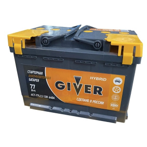 АКБ  GIVER HYBRID 6CT-77.0 (пр.)