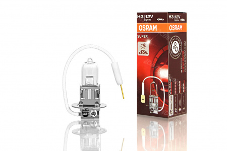 OSRAM а/лампа H3 (55) PK22s+30% SUPER 12V 10/100HIT