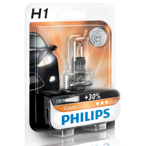 PHILIPS а/лампа H1 12V 55W +30% vision 