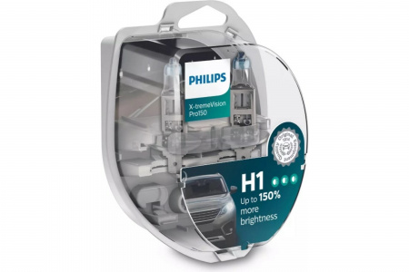 А/лампа H1 (55) P14.5s+150% X-treme Vision Pro 150 12V Philips/1/5 New