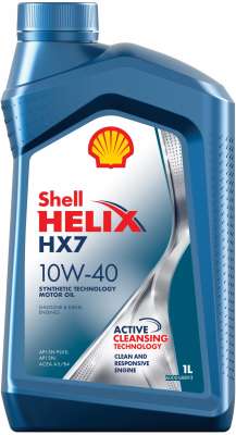 SHELL Масло моторное Helix HX7 10W40 полусинтет.  (1л)